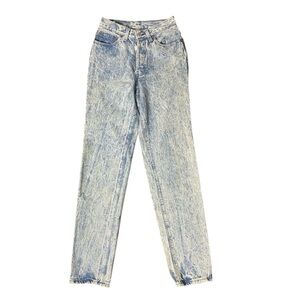 VINTAGE Levi’s Denim High Rise Straight Leg Button Fly Railroad Stripe Size 7